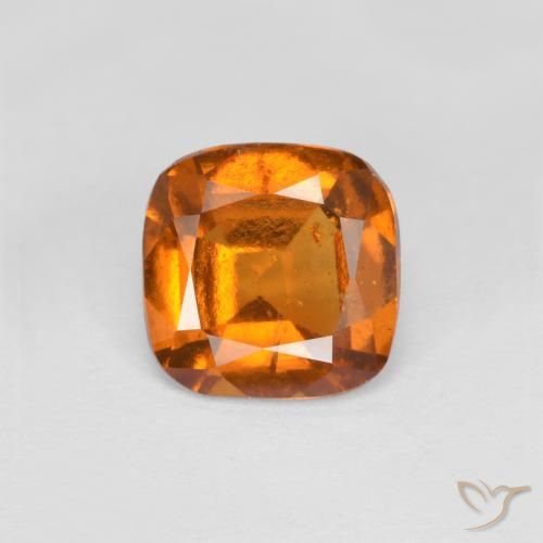 1.40ct 자연스러운 미디엄 오렌지 헤소나이트 가넷, 방석, VS-SI