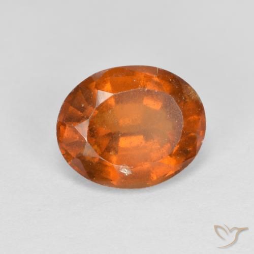 2.27ct 자연스러운 미디엄 오렌지 헤소나이트 가넷, 타원형, VS-SI