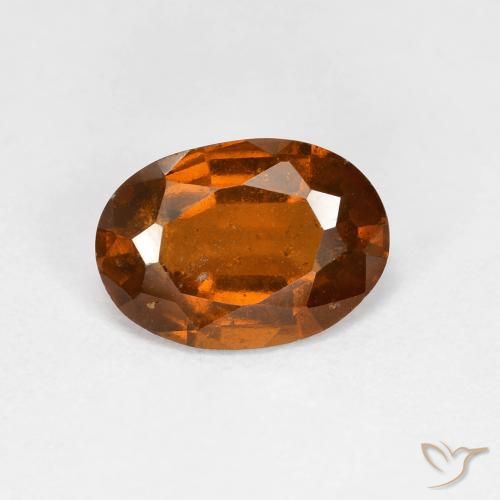 1.79ct 자연스러운 다크 오렌지 헤소나이트 가넷, 타원형, VS-SI
