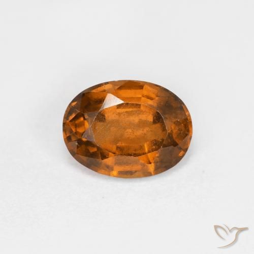 1.16ct 자연스러운 어스 오렌지 헤소나이트 가넷, 타원형, VS