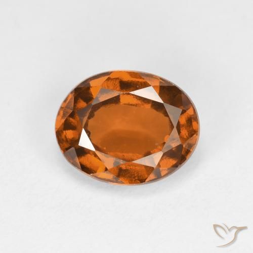 1.78ct 자연스러운 미디엄 오렌지 헤소나이트 가넷, 타원형, VS