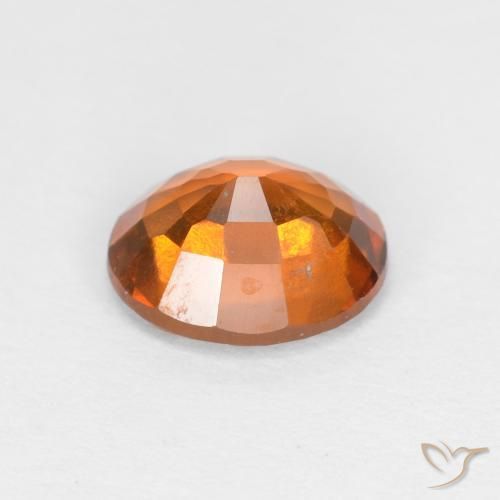 1.48캐럿 천연 Medium Dark-Orange 헤소나이트 가넷, 타원형, VS