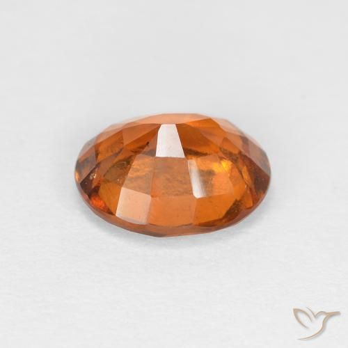 1.45캐럿 천연 Medium Dark-Orange 헤소나이트 가넷, 타원형, VS
