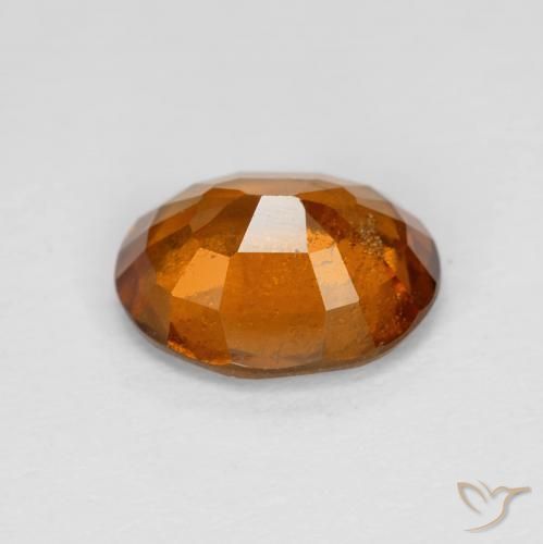 2.35캐럿 천연 Medium Dark-Orange 헤소나이트 가넷, 타원형, VS