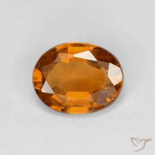 1.75ct 자연스러운 미디엄 오렌지 헤소나이트 가넷, 타원형, VS