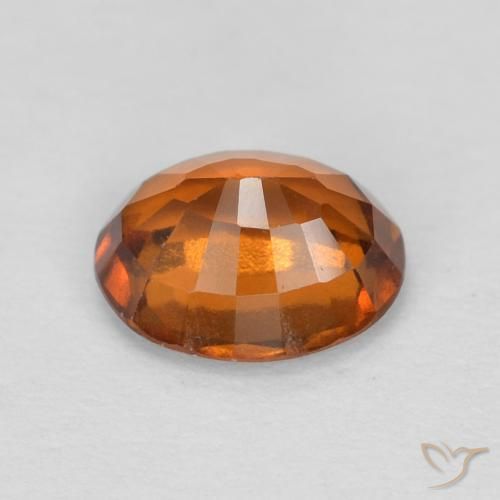 1.16캐럿 천연 Medium Dark-Orange 헤소나이트 가넷, 타원형, VVS-VS