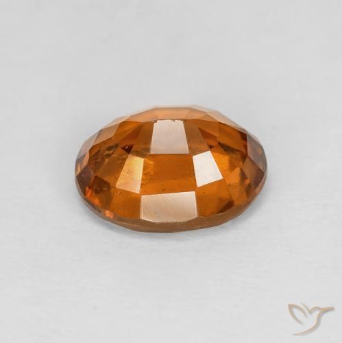 2.01캐럿 천연 Medium Dark-Orange 헤소나이트 가넷, 타원형, VVS-VS