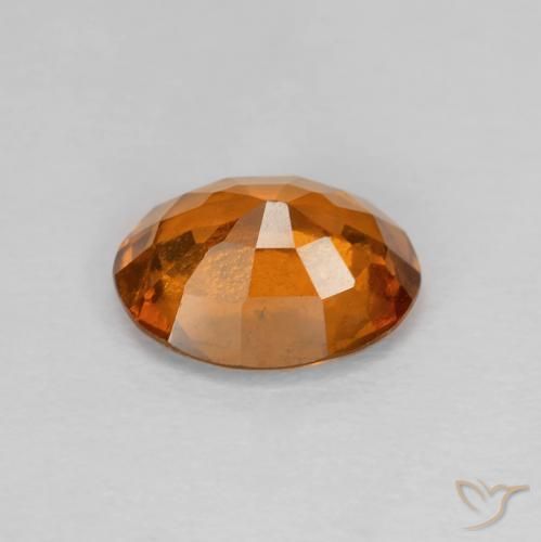 1.70캐럿 천연 Medium Dark-Orange 헤소나이트 가넷, 타원형, VVS-VS
