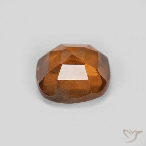 1.12캐럿 천연 Medium Dark-Orange 헤소나이트 가넷, 방석, VS