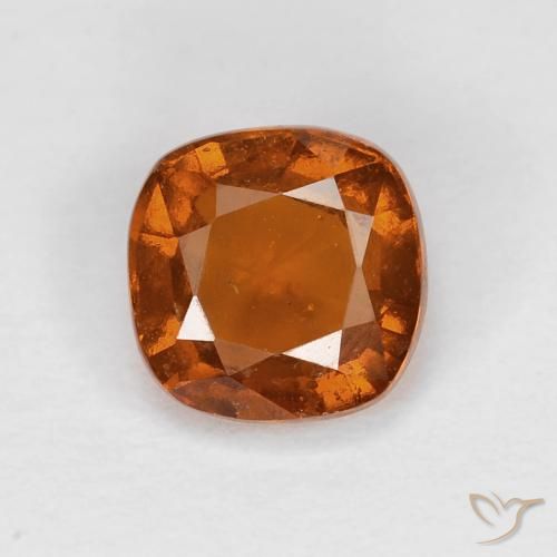 1.00ct 자연스러운 Medium Dark-Orange 헤소나이트 가넷, 방석, VS
