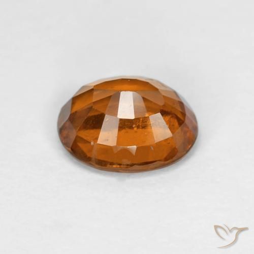 1.52캐럿 천연 Medium Dark-Orange 헤소나이트 가넷, 타원형, VS