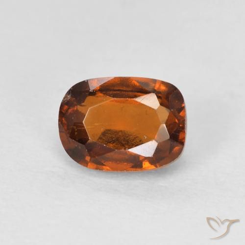 1.58ct 자연스러운 미디엄 오렌지 헤소나이트 가넷, 방석, VS