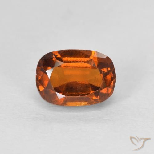 1.64ct 자연스러운 딥 오렌지 헤소나이트 가넷, 방석, VS