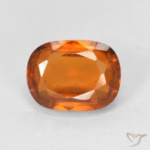 2.23ct 자연스러운 노란 오렌지 헤소나이트 가넷, 방석, VS