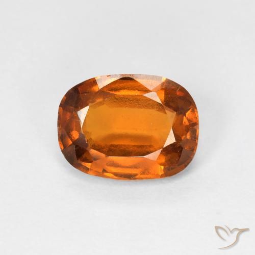 1.57ct 자연스러운 딥 오렌지 헤소나이트 가넷, 방석, VVS-VS