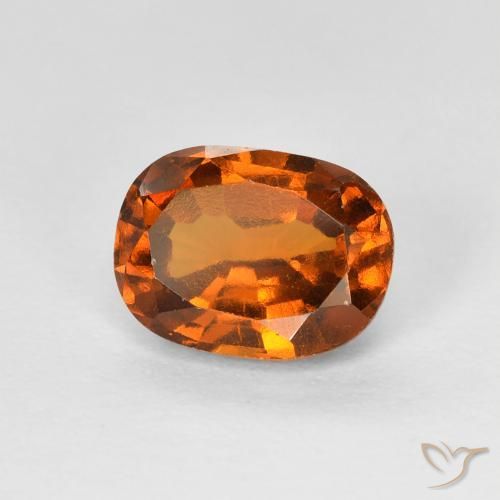 1.73캐럿 천연 Medium Dark-Orange 헤소나이트 가넷, 방석, VS-SI