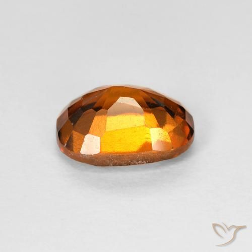 1.73캐럿 천연 Medium Dark-Orange 헤소나이트 가넷, 방석, VS-SI