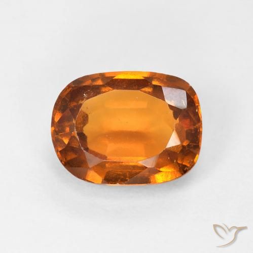 1.74ct 자연스러운 미디엄 오렌지 헤소나이트 가넷, 방석, VS-SI