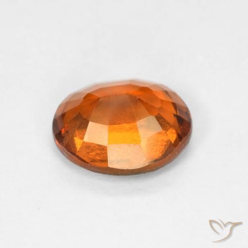 1.50캐럿 천연 Medium Dark-Orange 헤소나이트 가넷, 타원형, VS