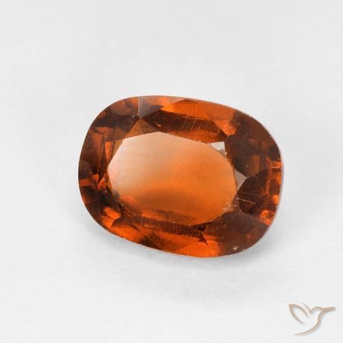 2.10캐럿 천연 Medium Dark-Orange 헤소나이트 가넷, 방석, VS