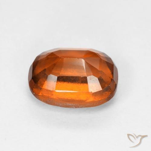 2.10캐럿 천연 Medium Dark-Orange 헤소나이트 가넷, 방석, VS