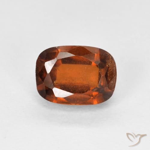 1.60ct 자연스러운 다크 오렌지 헤소나이트 가넷, 방석, VS