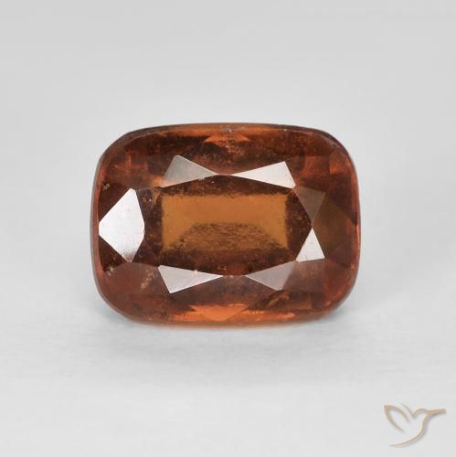 2.67ct 자연스러운 딥 오렌지 헤소나이트 가넷, 방석, VVS-VS