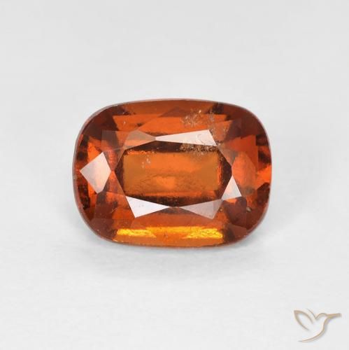 1.83ct 자연스러운 딥 오렌지 헤소나이트 가넷, 방석, VS
