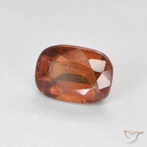 1.31ct 자연스러운 앰버 오렌지 헤소나이트 가넷, 방석, VS