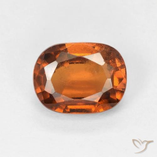 1.69ct 자연스러운 흙빛 오렌지 헤소나이트 가넷, 방석, VVS-VS