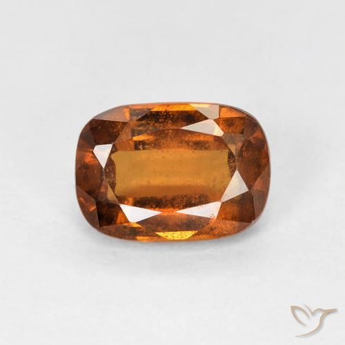 1.14ct 자연스러운 미디엄 오렌지 헤소나이트 가넷, 방석, VVS-VS