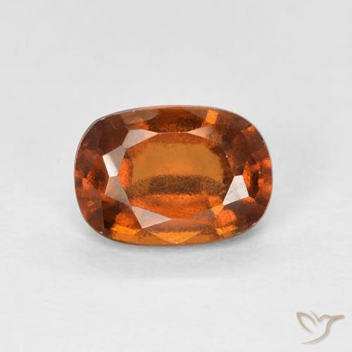 1.15ct 자연스러운 미디엄 오렌지 헤소나이트 가넷, 방석, VVS-VS