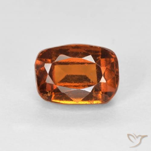 1.57ct 자연스러운 미디엄 오렌지 헤소나이트 가넷, 방석, VVS-VS