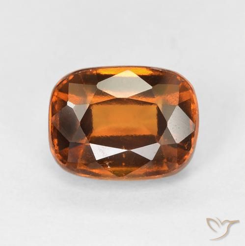 2.20ct 자연스러운 딥 오렌지 헤소나이트 가넷, 방석, VVS-VS