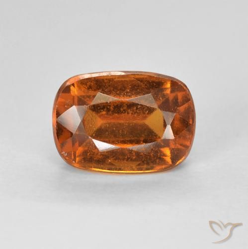1.56ct 자연스러운 미디엄 오렌지 헤소나이트 가넷, 방석, VVS-VS