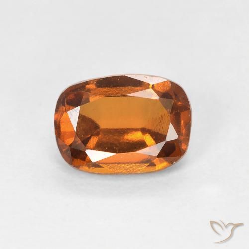 1.08ct 자연스러운 노란 오렌지 헤소나이트 가넷, 방석, VVS-VS