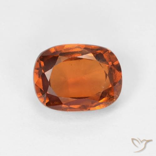 2.13ct 자연스러운 Medium Dark-Orange 헤소나이트 가넷, 방석, VVS-VS