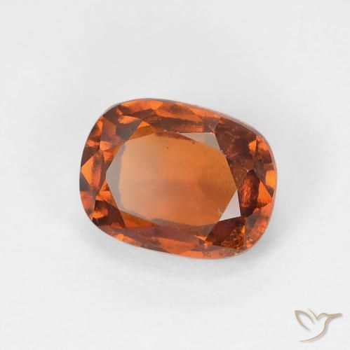 2.13캐럿 천연 Medium Dark-Orange 헤소나이트 가넷, 방석, VVS-VS