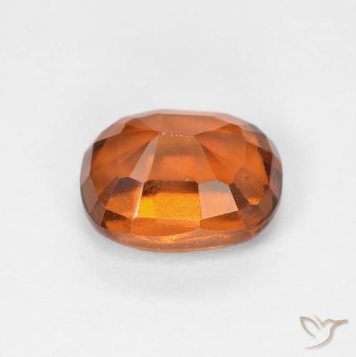 2.13캐럿 천연 Medium Dark-Orange 헤소나이트 가넷, 방석, VVS-VS