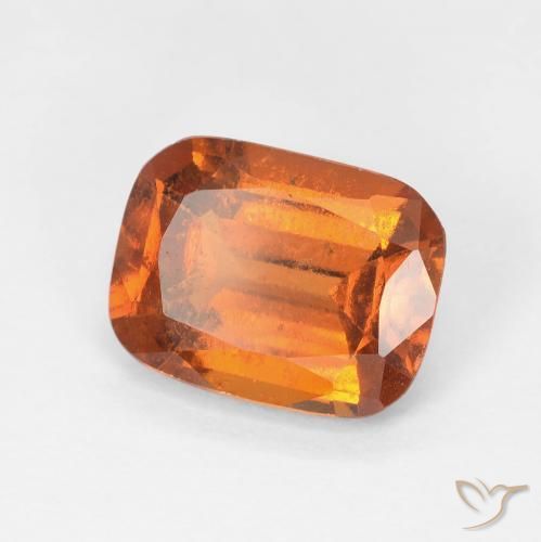 2.28캐럿 천연 Medium Dark-Orange 헤소나이트 가넷, 방석, VS