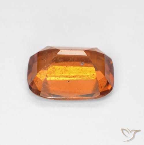 2.28캐럿 천연 Medium Dark-Orange 헤소나이트 가넷, 방석, VS