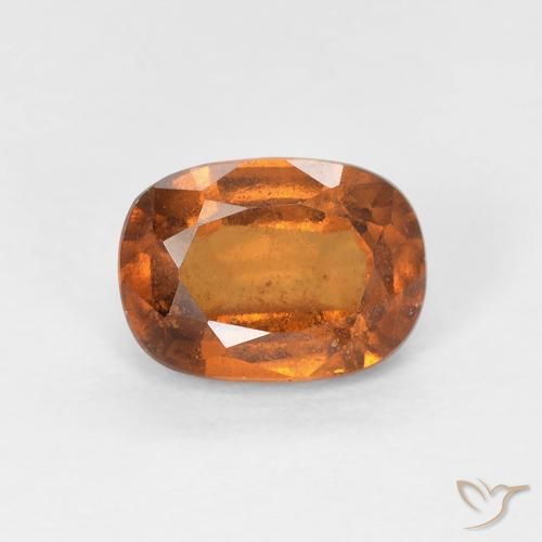 1.15ct 자연스러운 Medium Dark-Orange 헤소나이트 가넷, 방석, VS