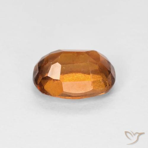 1.15캐럿 천연 Medium Dark-Orange 헤소나이트 가넷, 방석, VS