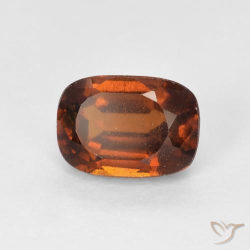 1.44ct 자연스러운 딥 오렌지 헤소나이트 가넷, 방석, VS