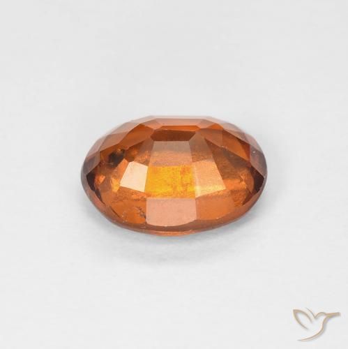 1.53캐럿 천연 Medium Dark-Orange 헤소나이트 가넷, 타원형, VS