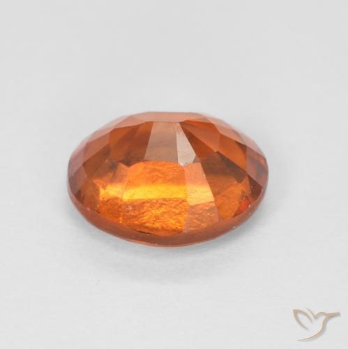 1.51캐럿 천연 Medium Dark-Orange 헤소나이트 가넷, 타원형, VS