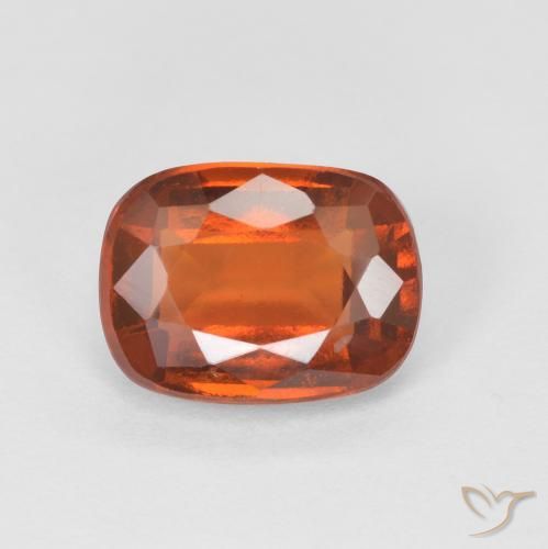 1.90ct 자연스러운 붉은 오렌지 헤소나이트 가넷, 방석, VS-SI