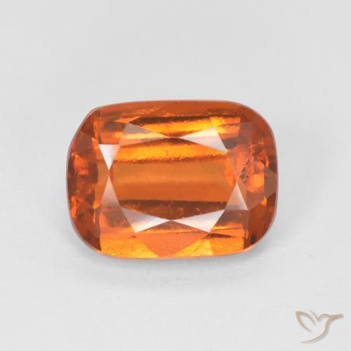2.64ct 자연스러운 미디엄 오렌지 헤소나이트 가넷, 방석, VS
