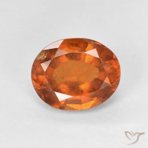2.66ct 자연스러운 딥 오렌지 헤소나이트 가넷, 타원형, VS-SI