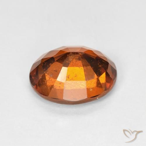 2.38캐럿 천연 Medium Dark-Orange 헤소나이트 가넷, 타원형, VS-SI